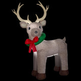 Home Accents Holiday 11 ft. Pre-Lit Giant Airblown Inflatable Fuzzy Reindeer
