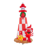 Home Accents Holiday 7.5 ft. Inflatable Lighthouse Scene
