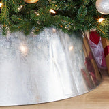 Home Accents Holiday 27 in. D Galvanized Metal Christmas Tree Collar