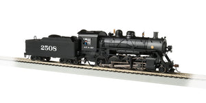 Bachmann Baldwin 2-8-0 DCC Sound Value Equipped Locomotive – Santa Fe #2508 – HO Scale, Prototypical Black