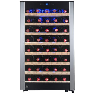 AKDY 52 Bottles Single Zone Compressor Function Freestanding Refrigerator Wine Cooler Cellar