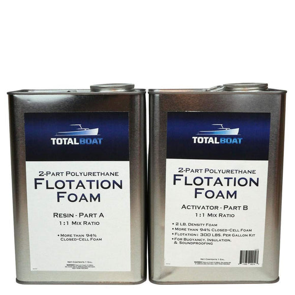 TotalBoat Liquid Urethane Foam Kit 2 Lb Density, Closed Cell for Flotation & Insulation (2 Gallon Kit)