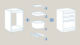 Kiskreo Triple Drawer Set