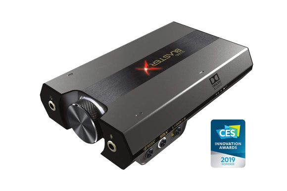 Sound BlasterX G6 Hi-Res 130dB 32bit/384kHz Gaming DAC External USB Sound Card with Xamp Headphone Amp Dolby Digital 7.1 Virtual Surround Sound Sidetone/Speaker Control for PS4 Xbox One Nintendo