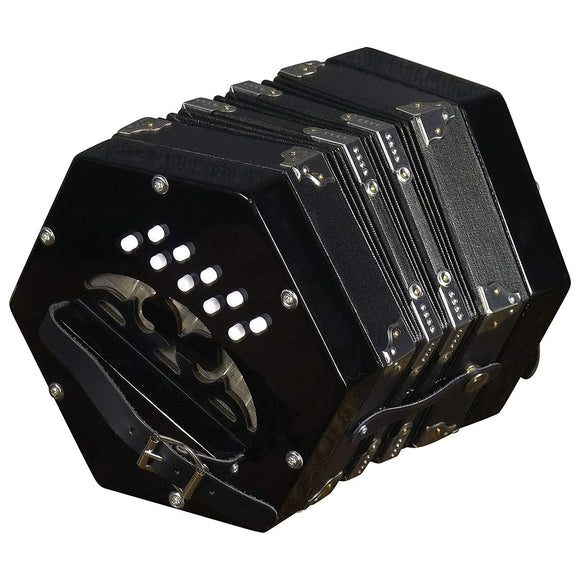 Trinity College AP-1120 Anglo-Style Concertina 20-Button – Black