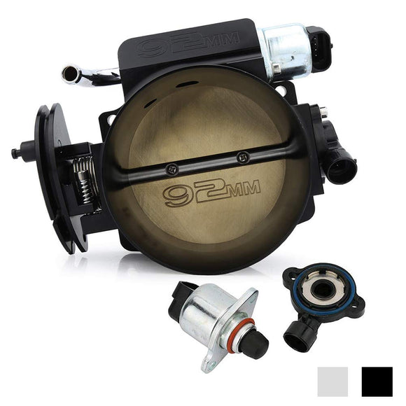 Kyostar 92mm LS Throttle Body with Position Sensors TPS IAC For LSX LS LS1 LS2 LS7 (Black)