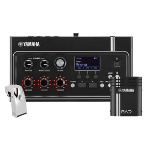 Yamaha EAD10 Electronic Acoustic Drum Module with Acoustic Drum Microphone System Interconnect Cables and Power Supply with Yamaha DT-50S Dual-zone SnareTom Trigger Pickup w/Die-cast Metal Housing