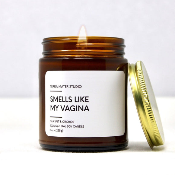 Smells Like My Vagina Candle | Essential Oil Soy Wax Candle | Funny Candle Labels | Funny Gifts | Personalized Candle | Boyfriend Gift