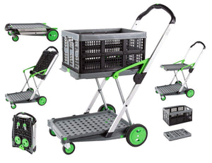 Clax Cart Mobile Folding Cart- Grey