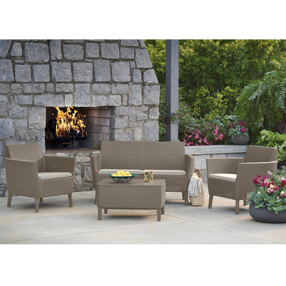 Salemo Sofa Set Cappuccino