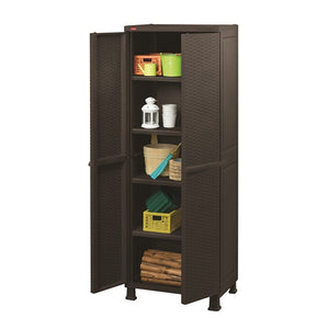 Rattan Utility Cabinet with Legs