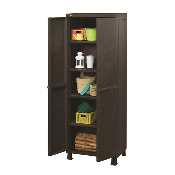 Rattan Utility Cabinet with Legs