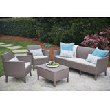 Salemo Triple Sofa Set Cappuccino