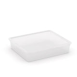 C Box Flat w/ Lid Transparent