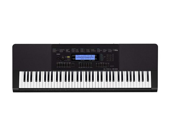 Casio WK-245 76-Key Touch Sensitive Keyboard with Power Supply