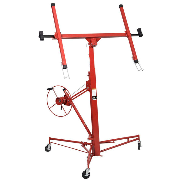 Goplus® 11′ 15′ Drywall Lift Panel Hoist Dry Wall Jack Rolling Caster Lifter Lockable