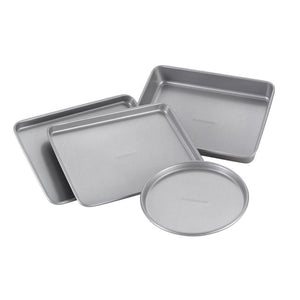 Farberware 4-Piece Light Gray Bakeware Set