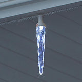 LightShow ColorMotion 24-Light White Deluxe Christmas Icicle LED String Light