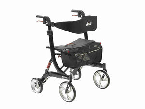 Drive Medical Heavy Duty Nitro Euro Style Walker Rollator Black