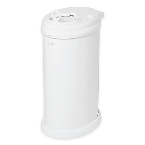 Ubbi® Diaper Pail in White Sleek and Contemporary Look