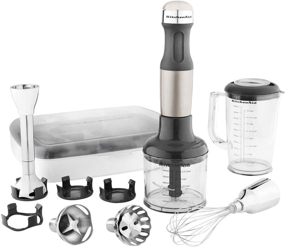KitchenAid KHB2561ACS Architect Series 5-Speed Hand Blender – Coco Silver