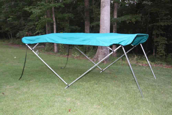 New TEAL Pontoon / Deck Boat Vortex 4 Bow Bimini Top 8′ Long 91-96 Wide 54 High Complete Kit Frame Canopy and Hardware FAST SHIPPING – 1 TO 4 BUSINESS DAY DELIVERY