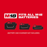 Milwaukee M18 FUEL 18-Volt Lithium-Ion Cordless Brushless String Trimmer with Attachment Capability with M18 6-Port BatteryCharger
