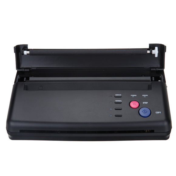 Black Tattoo Transfer Stencil Machine Thermal Copier Printer with Bonus Papers