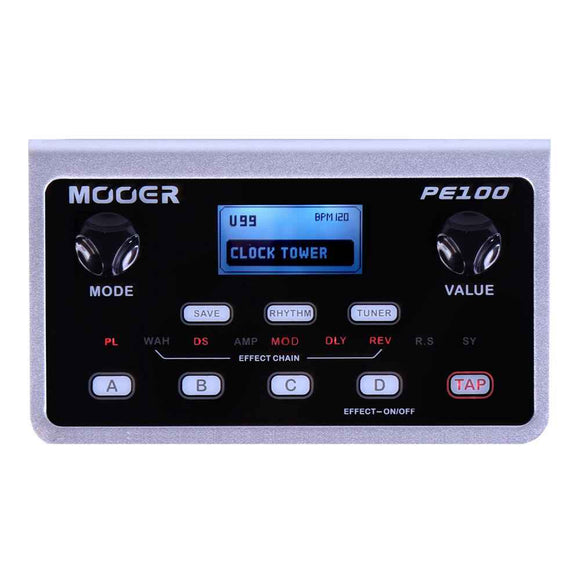 MOOER PE100 Portable Guitar Effects