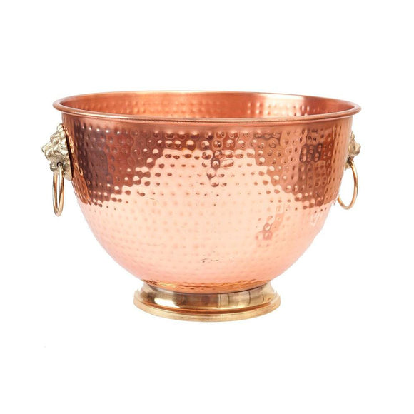 Old Dutch 5 gal. Decor Copper Lion’s Head Beverage Cooler