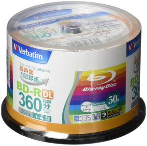 Verbatim Blu-ray Disc 50 pcs Spindle – 50GB 4X BD-R DL – Inkjet Printable