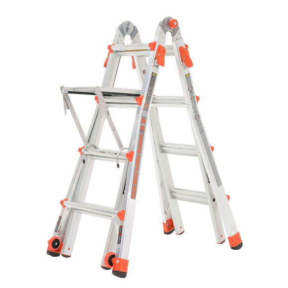 Little Giant Ladder Systems 17′ Aluminum Multi Position Ladder w/Work Platform