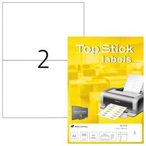 Top Stick Labels 210 x 148mm (8718)