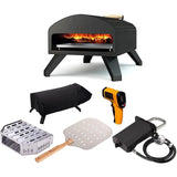 Premium 3-in-1 Charcoal Wood-Fired And Gas Portable Outdoor Pizza Oven