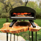 Premium 3-in-1 Charcoal Wood-Fired And Gas Portable Outdoor Pizza Oven