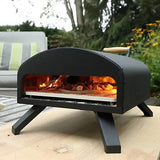 Premium 3-in-1 Charcoal Wood-Fired And Gas Portable Outdoor Pizza Oven