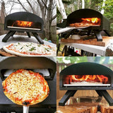 Premium 3-in-1 Charcoal Wood-Fired And Gas Portable Outdoor Pizza Oven