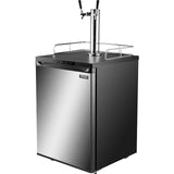 Premium Full Size Double Tap Kegerator Dispenser Refrigerator
