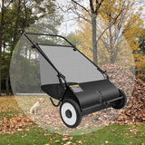 Professional Push Lawn Sweeper 26” Yard Leaf Sweeper
