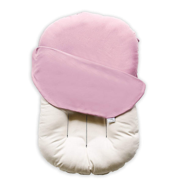 Snuggle Me Organic | Patented Sensory Lounger for Baby | Organic Cotton, Virgin Fiberfill | Bloom