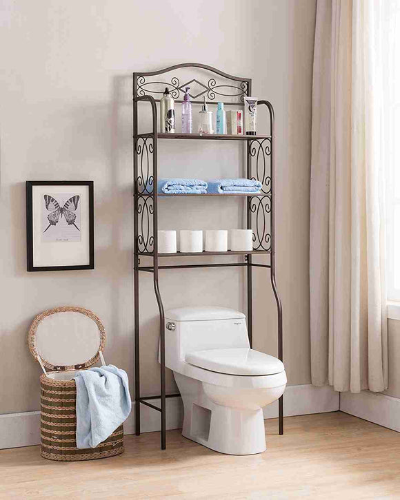 Kings Brand Over The Toilet Storage Etagere Bathroom Rack Shelves Organizer