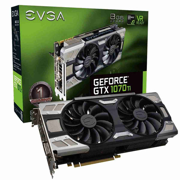 EVGA GeForce GTX 1070 Ti FTW ULTRA SILENT GAMING 8GB GDDR5 ACX 30 & RGB LED Graphics Card 08G-P4-6678-KR