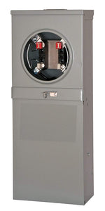 Siemens TL137RT Talon Temporary Power Outlet Panel with a 20, 30, and 50-Amp Receptacle Includes a Top Fed, Ringless Type, Meter Socket Provision