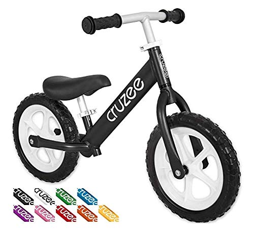 Cruzee Ultralite Balance Bike (4.4 lbs) for Ages 1.5 to 5 Years | Aluminum Best Sport Push Bicycle for 2, 3, 4 Year Old Boys & Girls– Toddlers & Kids Skip Tricycles on The Lightest First Bike