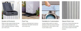 Rockford Outdoor Trash Bin 124L