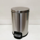 Round Soft Close Pedal Bin Stainless Steel 12L