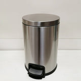 Round Soft Close Pedal Stainless Steel Bin 5L