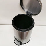 Round Soft Close Pedal Bin Stainless Steel 12L