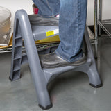 Folding 2 Step Stool Grey