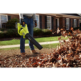 RYOBI 110 MPH 500 CFM 40-Volt Lithium-Ion Cordless Variable-Speed Jet Fan Leaf Blower with 4.0 Ah Battery and Charger Included